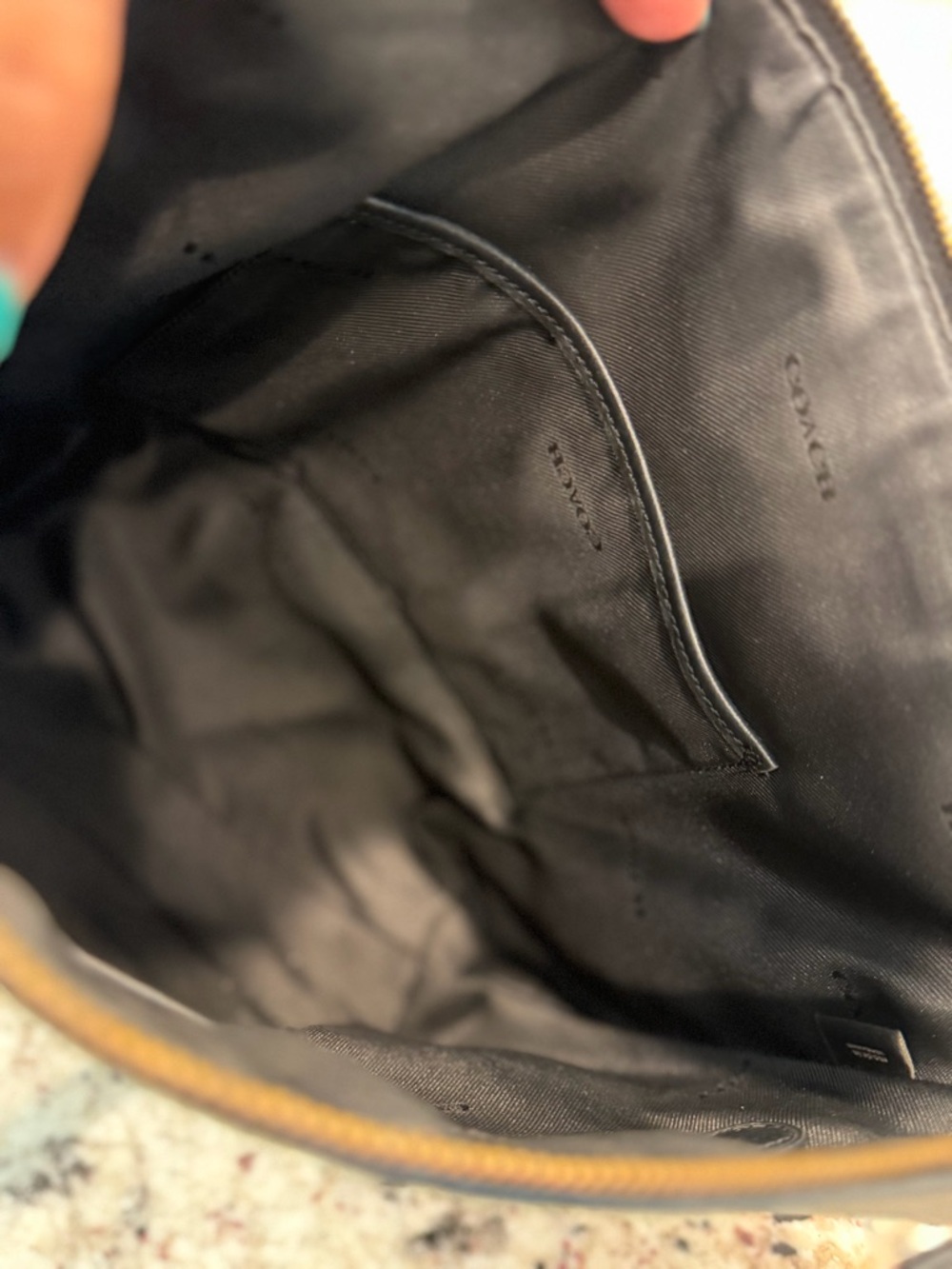 Coach Black Leather Crossbody Shoulder Bag - Picture 7 of 14